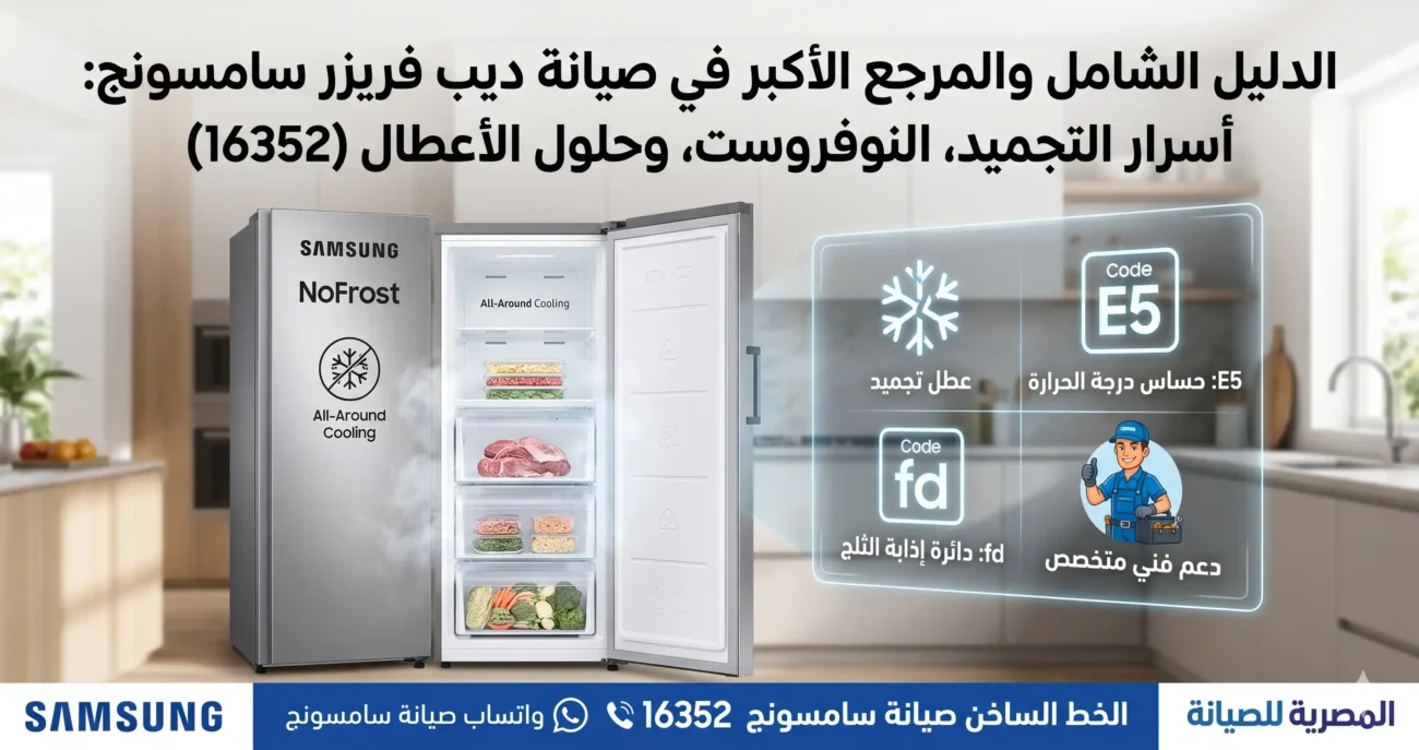صيانة سامسونج ديب فريزر 16352