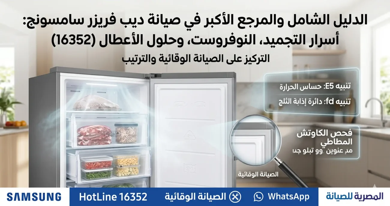 صيانة سامسونج ديب فريزر 16352